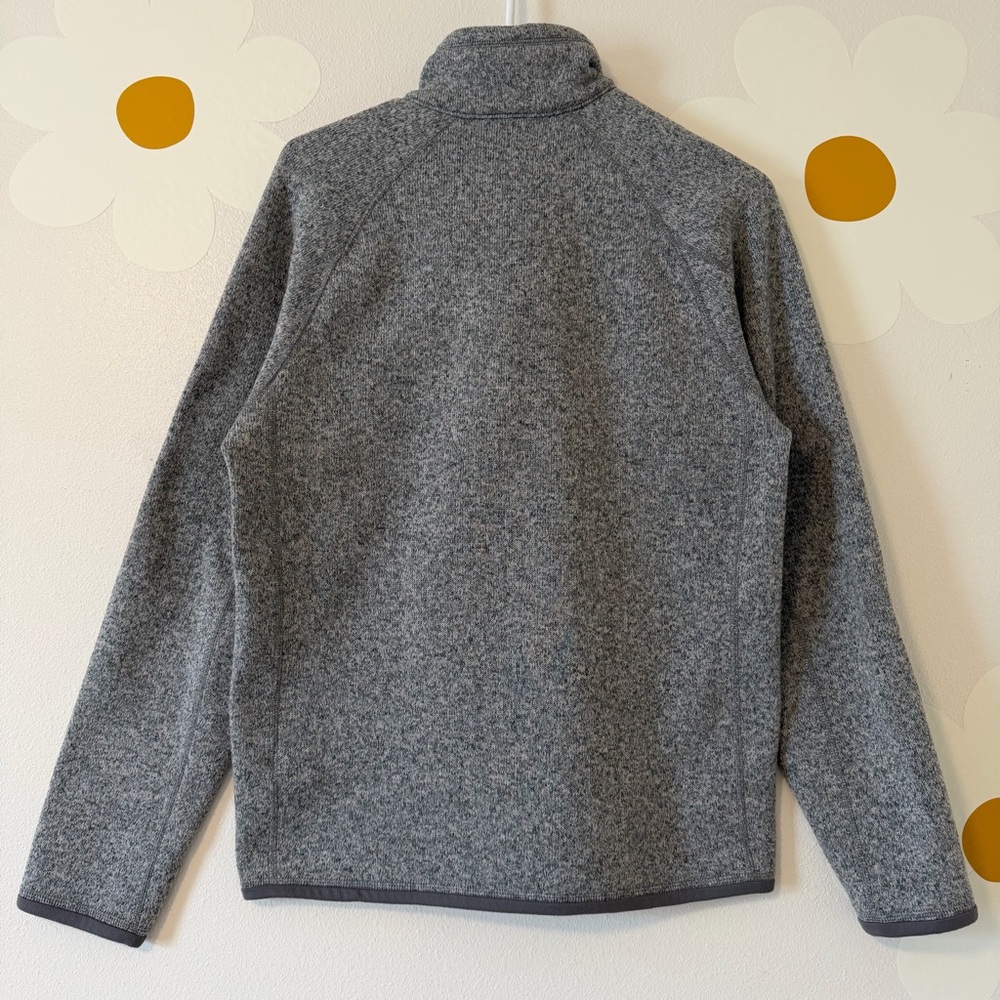 EUC Patagonia Men’s Gray Better Sweater 1/4 Zip Fleece Pullover In Stonewash - Picture 7 of 13